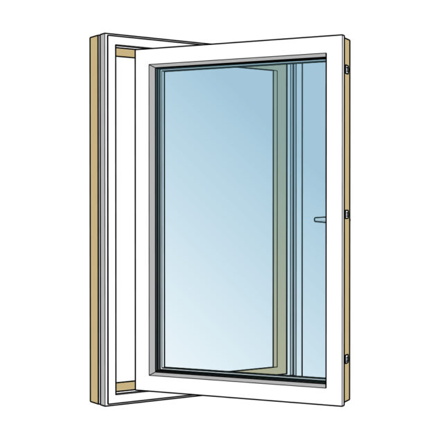 SIDE HUNG PROJECTING COMPOSITE WINDOW
