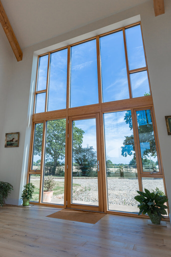 aluminium wood windows for barn conversions