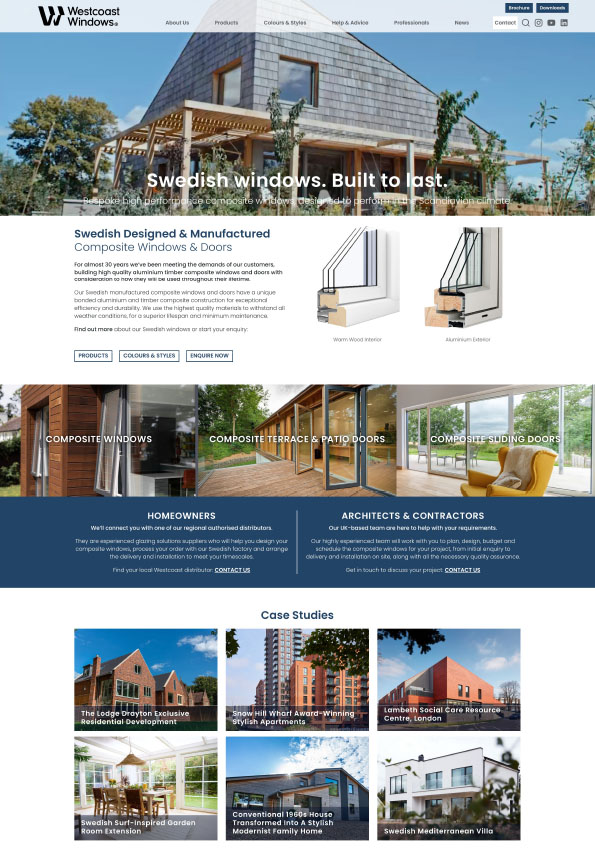 New Westcoast Windows Website